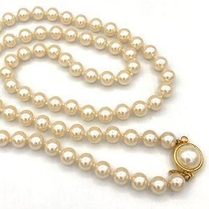 Silky Smooth AFJ JAPAN Faux Pearl Vintage Necklace